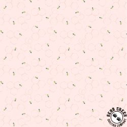 Windham Fabrics Afternoon In the Garden Bees Pale Pink