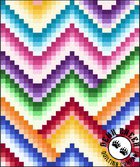 Harmony Bargello Free Quilt Pattern by Quilting Treasures