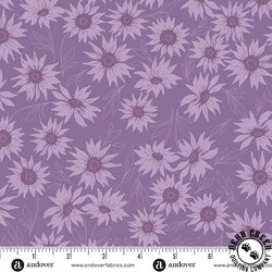 Andover Fabrics Color Me Whispered Marguerite Mist Periwinkle
