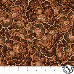 Northcott Wild Harvest Turkey Tail Rust Northcott Wild Harvest Turkey Tail Rust