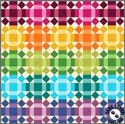 Rolling Rainbow Free Quilt Pattern