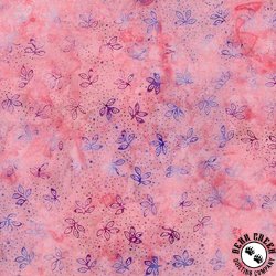 Timeless Treasures Tonga Batik Mayfair Leaves & Dots Flutter