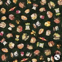 QT Fabrics Autumn Spice Autumn Foods Evergreen QT Fabrics Autumn Spice Autumn Foods Evergreen