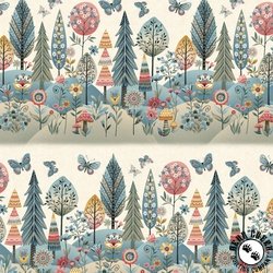 Henry Glass Norwegian Forest Border Stripe Cream