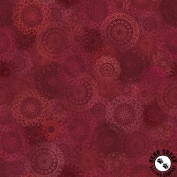Maywood Studio Operetta 108 Inch Wide Backing Fabric Lace Flowers Maroon/Red