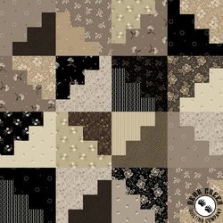 Windham Fabrics Circa Onyx Step By Step Cheater Print Onyx Windham Fabrics Circa Onyx Step By Step Cheater Print Onyx
