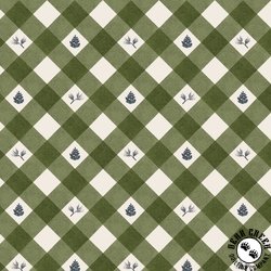 P&B Textiles Lodge Life Pinecone Plaid Green/Cream P&B Textiles Lodge Life Pinecone Plaid Green/Cream
