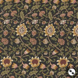 Moda Morris Manor Evenlode Florals Ebony Moda Morris Manor Evenlode Florals Ebony