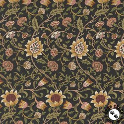 Moda Morris Manor Evenlode Florals Ebony