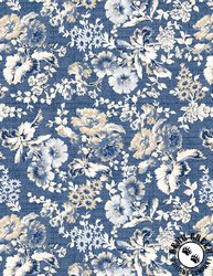 Wilmington Prints Radiance Large Floral Denim