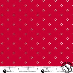 Andover Fabrics Tradition Star Clusters Red
