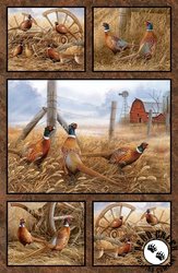 Northcott Naturescapes Pheasant Grove Pheasant Panel Rust/Multi