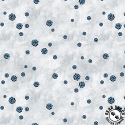 Studio E Fabrics Behind Blue Eyes Tiny Flower Toss Pearl