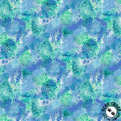 Windham Fabrics A Hummingbird's Charm Shimmer Hydrangea