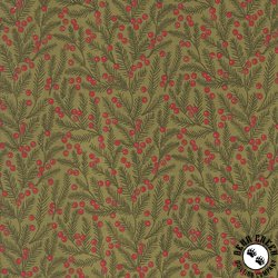 Moda Berry And Pine Needles Sage Moda Berry And Pine Needles Sage