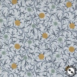 Moda Morris Manor Scroll Florals Sky Moda Morris Manor Scroll Florals Sky
