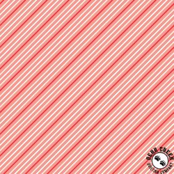 Riley Blake Designs I Love Us Stripes Coral