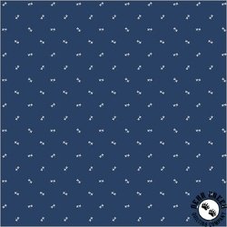 Windham Fabrics Front Porch Sprinkled Leaves Blue
