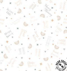 Maywood Studio Honey Bunny Words White Maywood Studio Honey Bunny Words White
