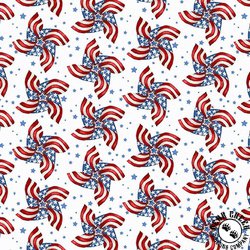 Henry Glass Wings of Freedom Pinwheel Blue/Multi Henry Glass Wings of Freedom Pinwheel Blue/Multi