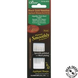 Clover Black Gold Applique/Sharps Sewing Needles Assorted Clover Black Gold Applique/Sharps Sewing Needles Assorted