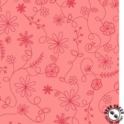 Maywood Studio Kimberbell Basics Swirl Floral Peach