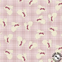 Benartex A Wooly Garden Bunnies Light Pink Benartex A Wooly Garden Bunnies Light Pink