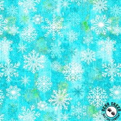 Studio E Fabrics Snowburst 108 Inch Wide Backing Fabric Snowflake Toss Caribbean Studio E Fabrics Snowburst 108 Inch Wide Backing Fabric Snowflake Toss Caribbean