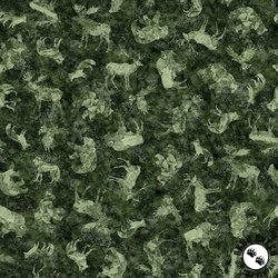 QT Fabrics Mountain Splendor Animal Silhouettes Forest QT Fabrics Mountain Splendor Animal Silhouettes Forest