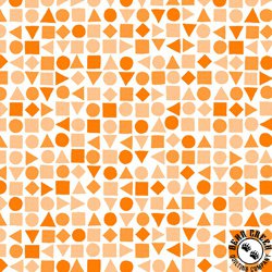 Maywood Studio Playtime Flannel Shapes Orange