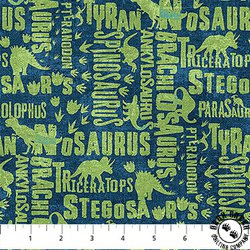 Northcott Dino Roar Dino Words Navy/Multi Northcott Dino Roar Dino Words Navy/Multi