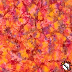 Riley Blake Designs Expression Batiks Elementals Color Play Mottled Marmalade Splash