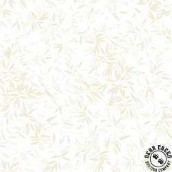 P&B Textiles Koi Pond Graphic Bamboo Leaves White/Ecru P&B Textiles Koi Pond Graphic Bamboo Leaves White/Ecru