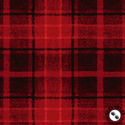 Maywood Studio Holly Jolly Flannel Big Plaid Red Maywood Studio Holly Jolly Flannel Big Plaid Red