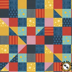 P&B Textiles Love, Teach, Inspire Stellar Patchwork Multi