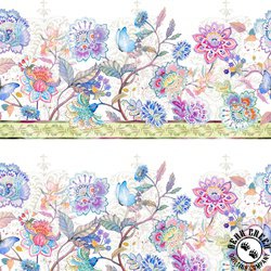 In The Beginning Fabrics Daydreams Border Stripe Multi In The Beginning Fabrics Daydreams Border Stripe Multi