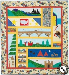 Row by Row On The Go - Travelogue Free Quilt Pattern by Timeless Treasures Row by Row On The Go - Travelogue Free Quilt Pattern by Timeless Treasures