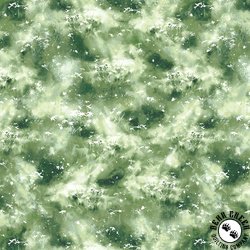 P&B Textiles Misty Vistas Tonal Foliage Green