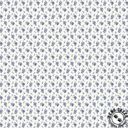 Windham Fabrics Jasper Blue Calico Ivory Windham Fabrics Jasper Blue Calico Ivory