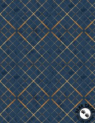 Wilmington Prints Gone Fishing Plaid Dark Blue Wilmington Prints Gone Fishing Plaid Dark Blue