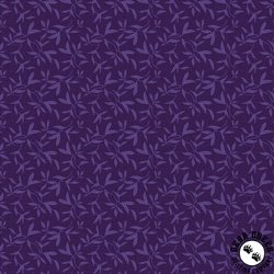P&B Textiles Whimsy II Tossed Sprigs Dark Purple P&B Textiles Whimsy II Tossed Sprigs Dark Purple