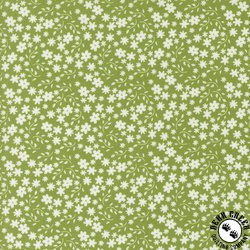 Moda Raspberry Summer Blossom Small Floral Grass Moda Raspberry Summer Blossom Small Floral Grass