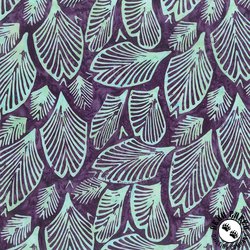 Northcott Banyan Batiks Vintique Fans Eggplant