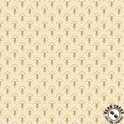 Windham Fabrics Harvest Gathering Cobblestone Bloom Cloud White