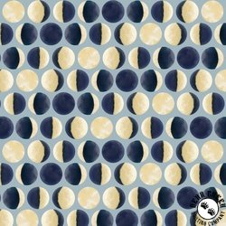 P&B Textiles Celestial Seasons Phases of the Moon Teal P&B Textiles Celestial Seasons Phases of the Moon Teal