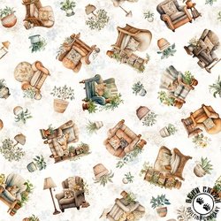 QT Fabrics Home Sweet Home Comfy Chairs Beige QT Fabrics Home Sweet Home Comfy Chairs Beige