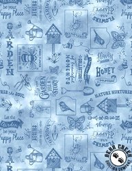 Wilmington Prints Sunspell Chalk Toss Light Blue