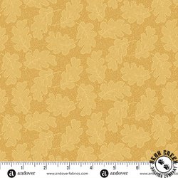 Andover Fabrics Autumn Woods Oakleaf Yellow