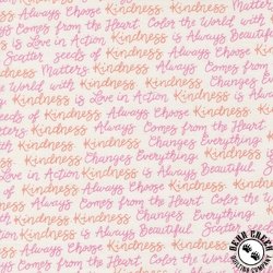 Moda Kindness Kind Words Dogwood