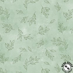 P&B Textiles Floral Chic Tonal Tossed Leaves Sage Green P&B Textiles Floral Chic Tonal Tossed Leaves Sage Green